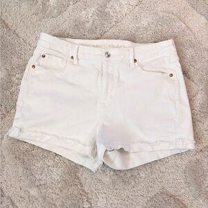 American Eagle Next level high waisted trousers Short Shorts in white US14